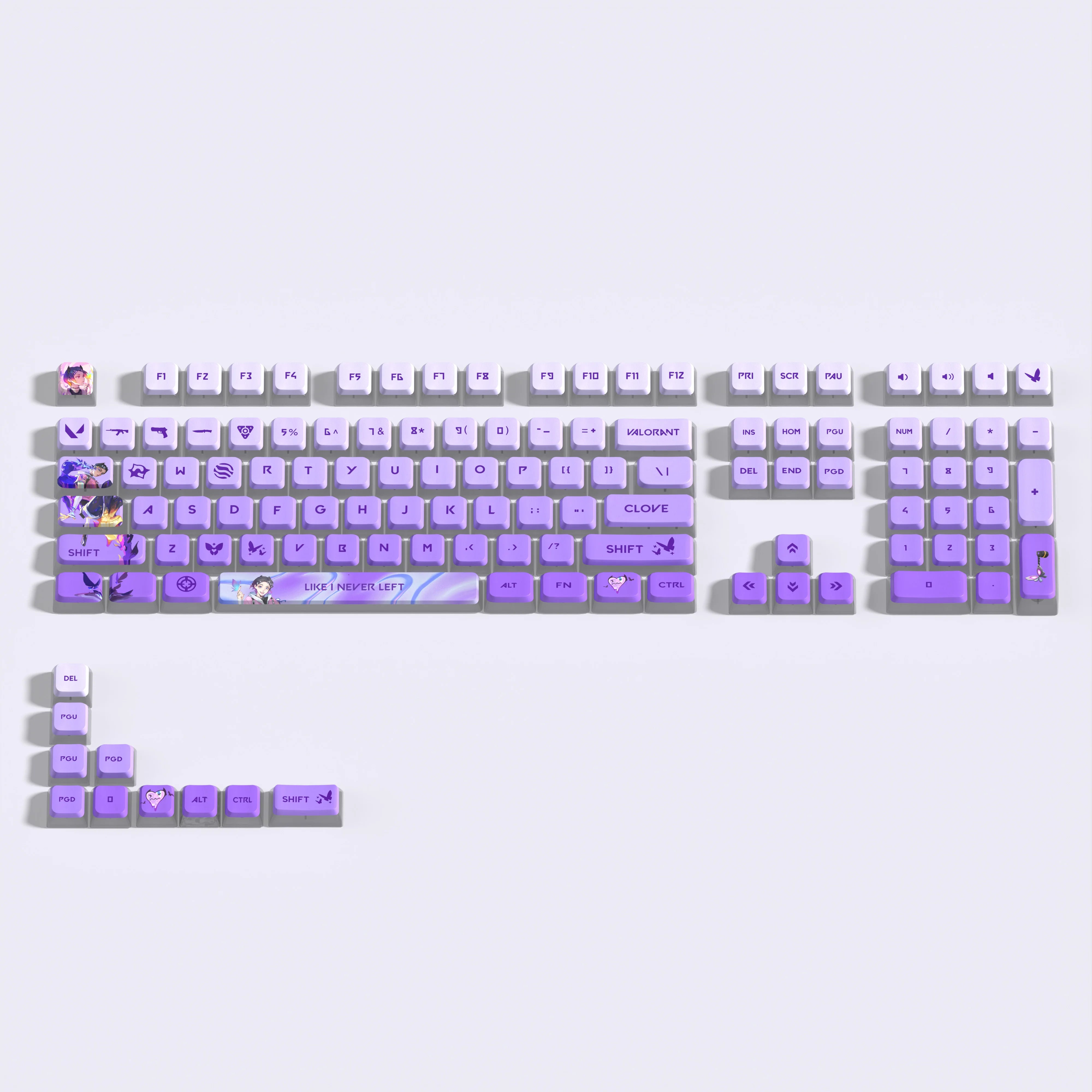 VALORANT clove KEYCAPS 119 KEYS FULL SET ASA PROFILE