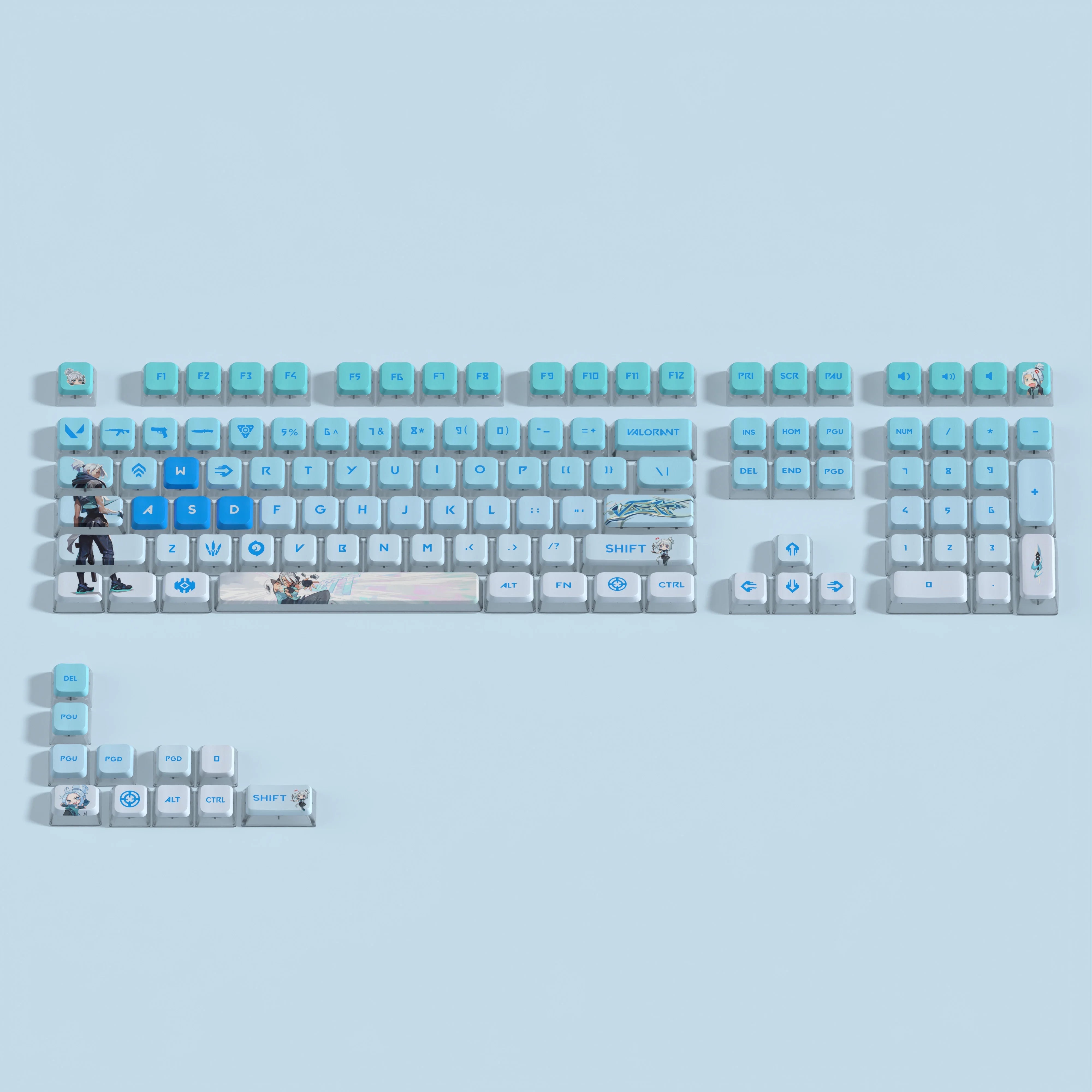 VALORANT JETT keycaps 119 keys full set ASA Profile