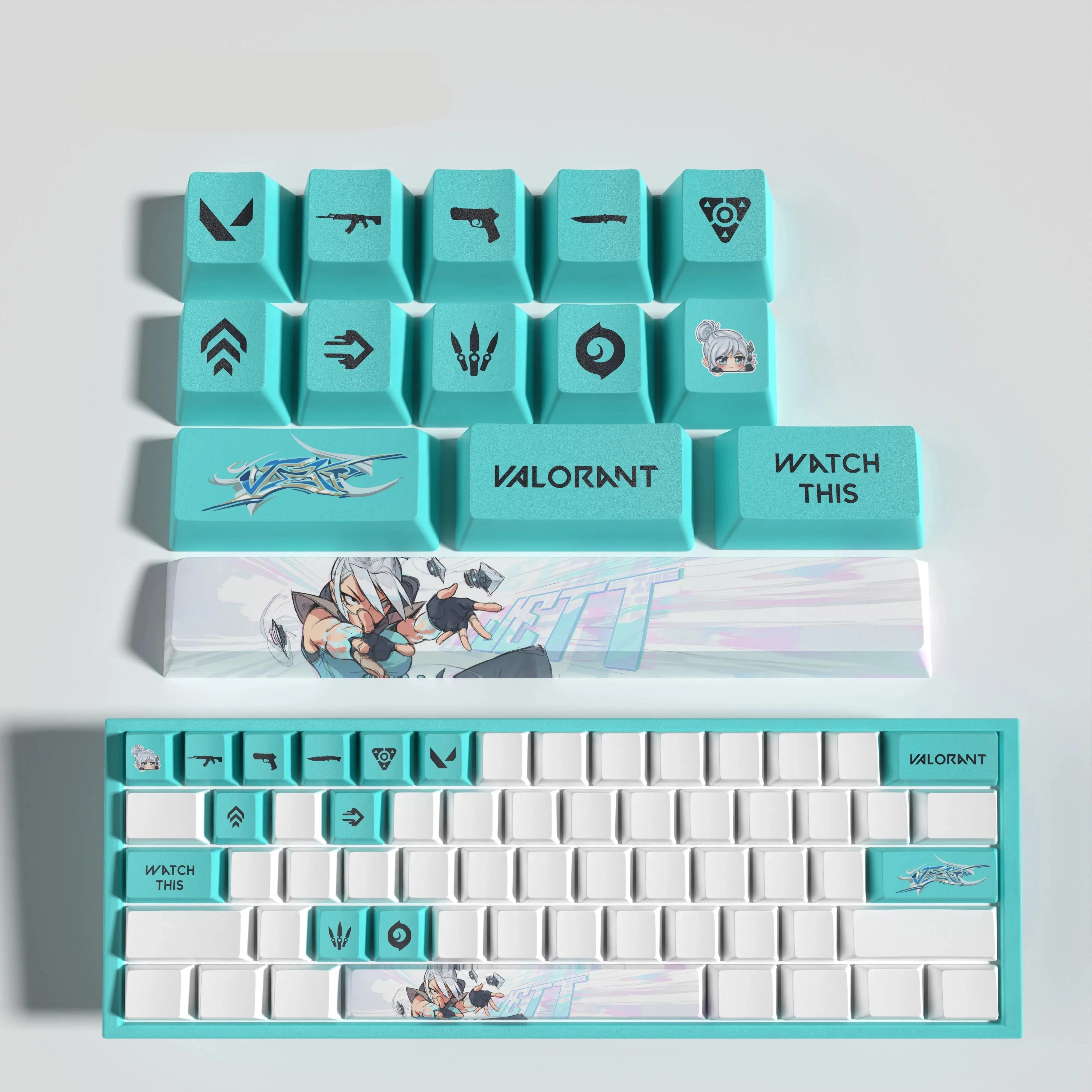 New Valorant design JETT keycaps 14keys