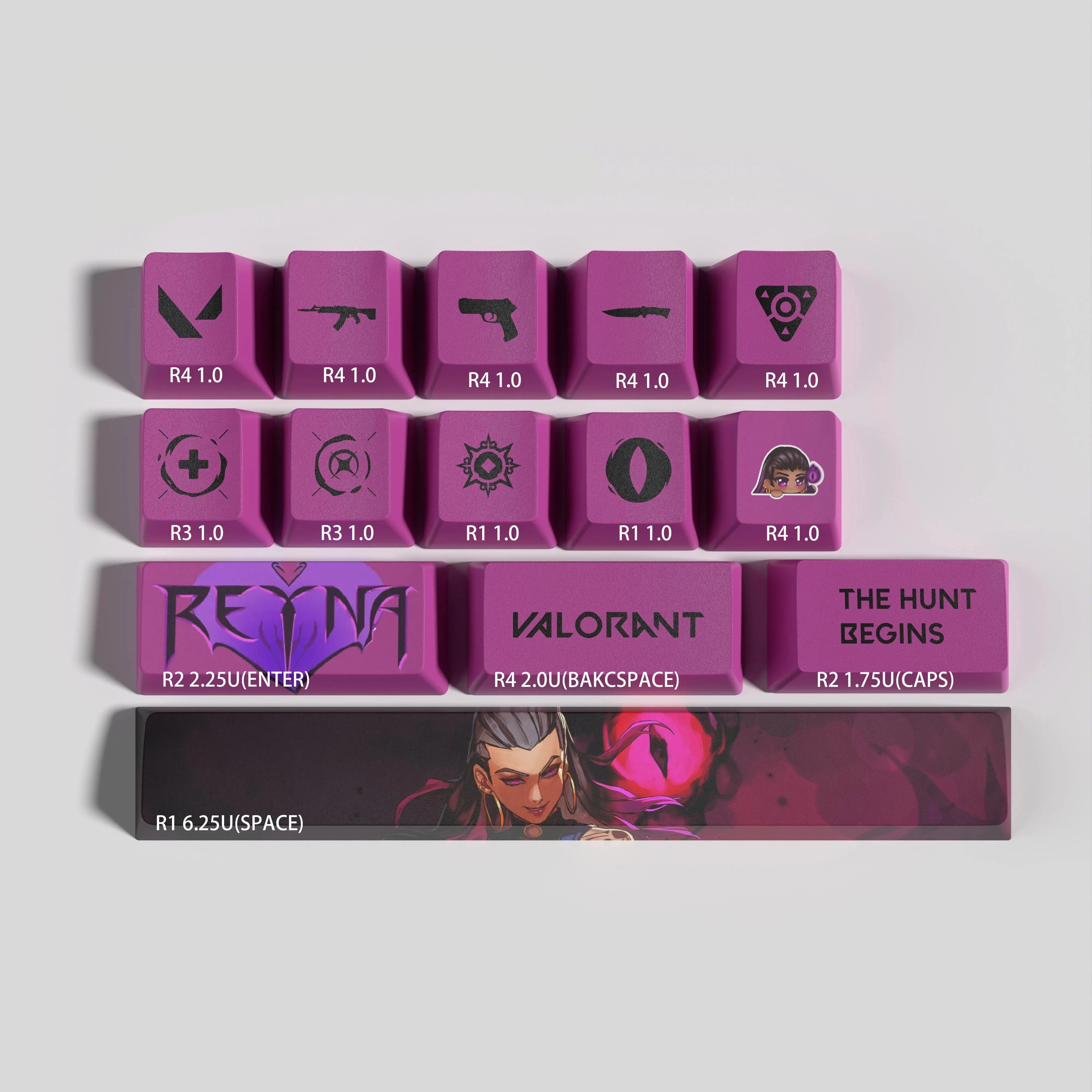 New Valorant design REYNA keycaps 14keys