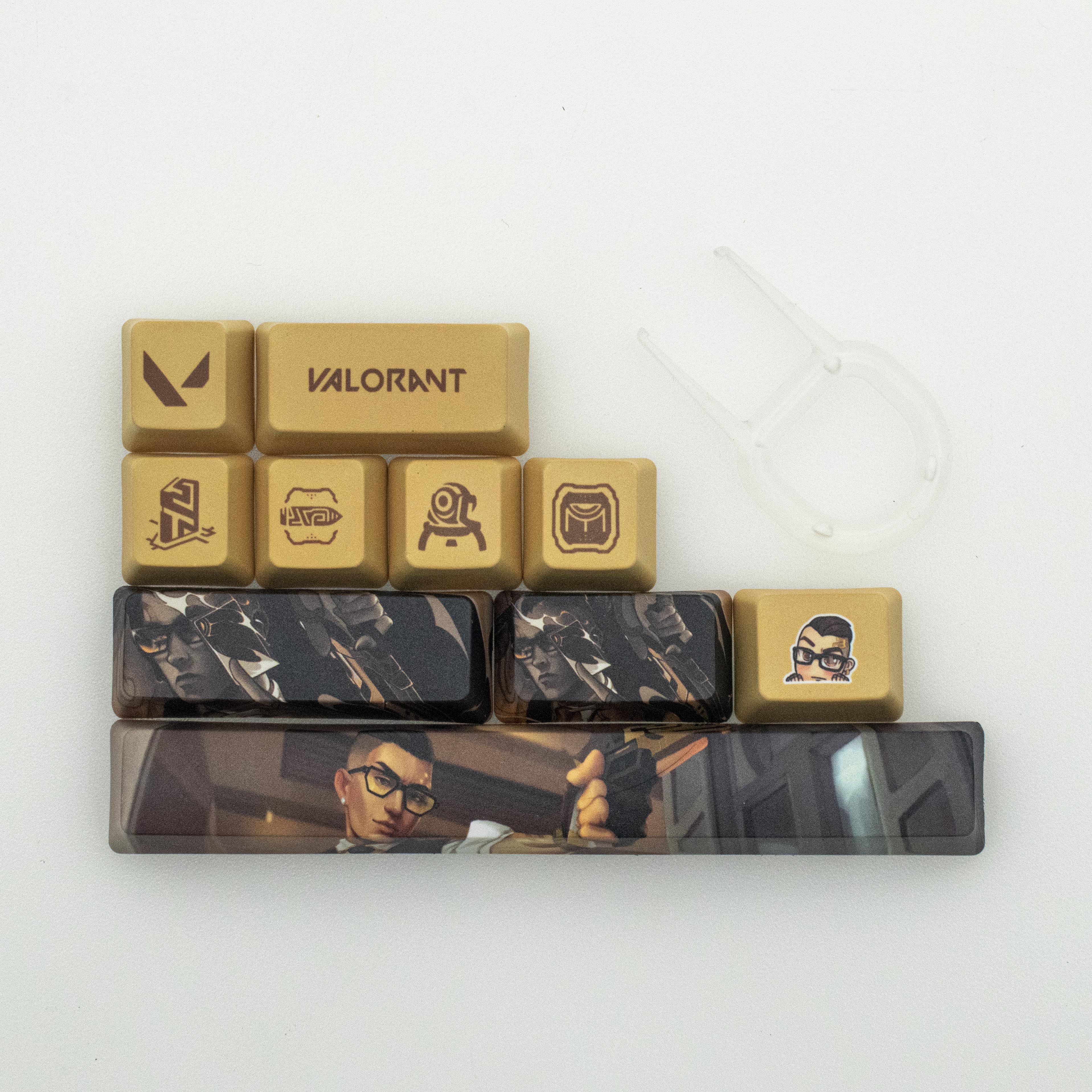 Valorant game chamber keycaps 10keys - Zxsetup