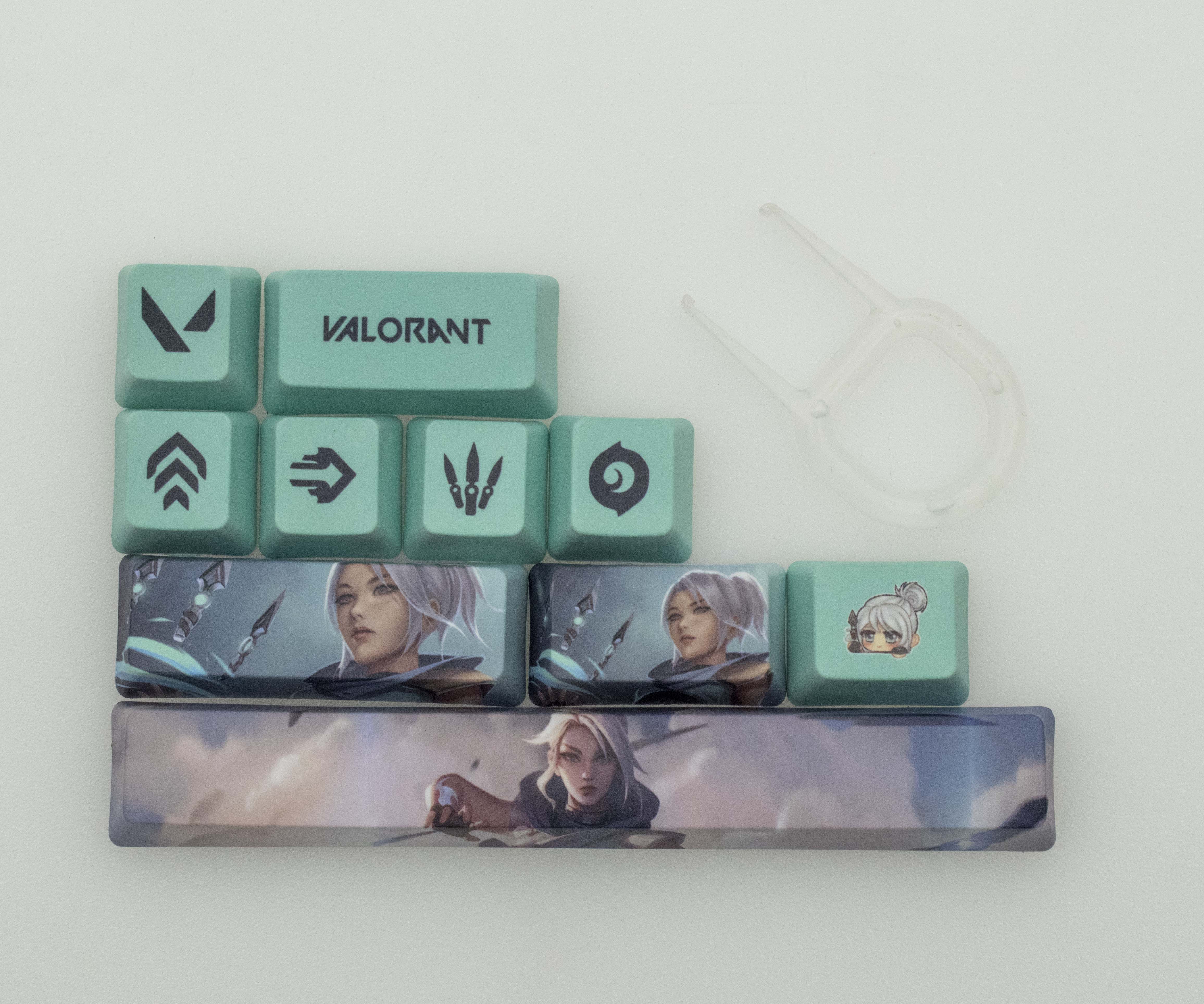 Valorant game jett keycaps  10keys - Zxsetup