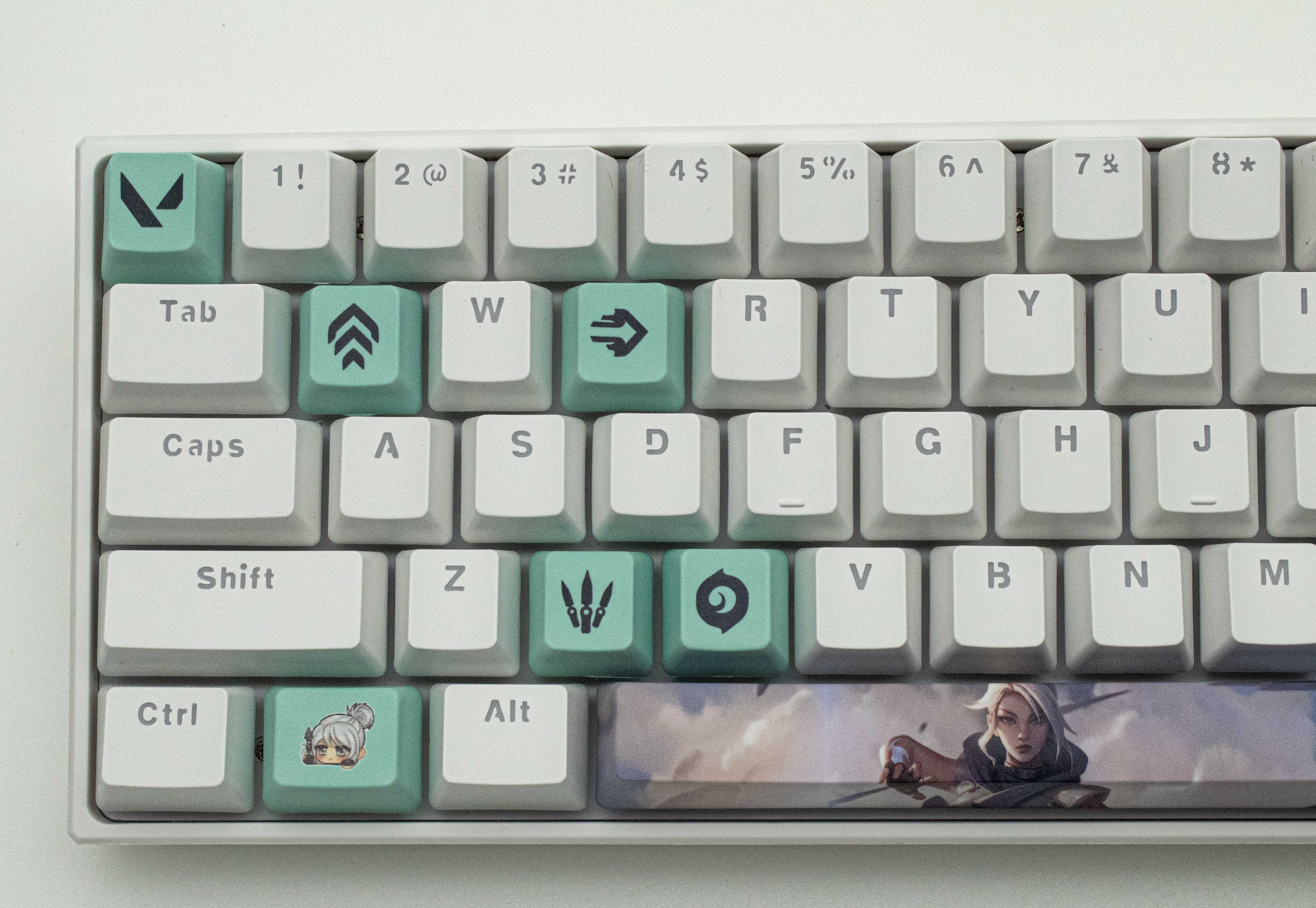 Valorant game jett keycaps  10keys - Zxsetup