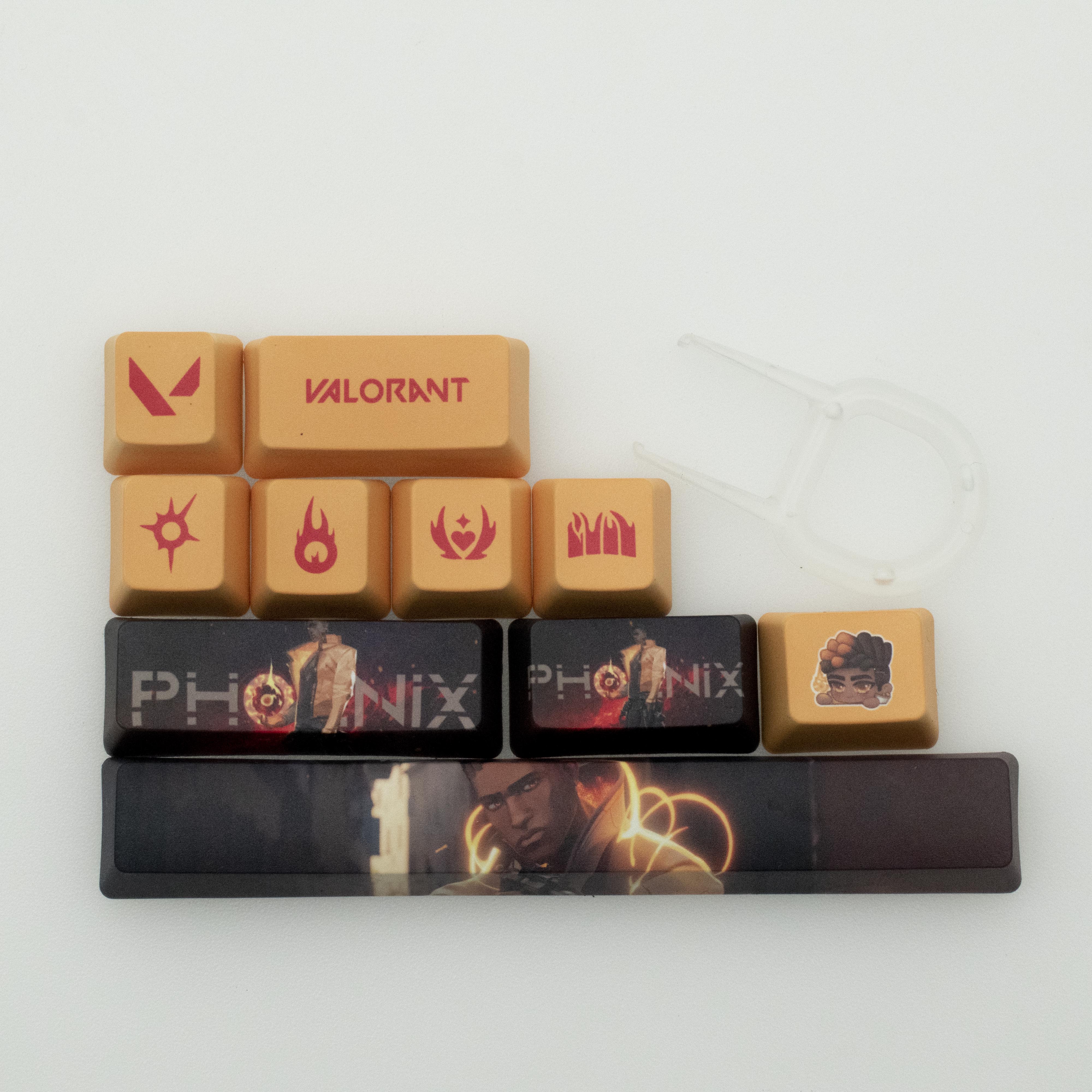 Valorant phoenix keycaps 10keys